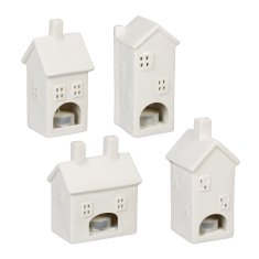 UNBRANDED set 4 keramičnih grelnih svečnikov "Home". 