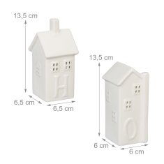 UNBRANDED set 4 keramičnih grelnih svečnikov "Home". 