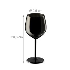 UNBRANDED Kozarci za vino iz nerjavečega jekla, set 4 