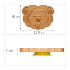 UNBRANDED Otroški krožnik s priseskom "Lion" 