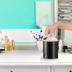 UNBRANDED Vedro za kozmetiko 2 litra s pokrovom iz bambusa 