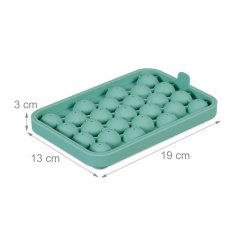UNBRANDED Okrogel silikonski model za ledene kocke, set 4 