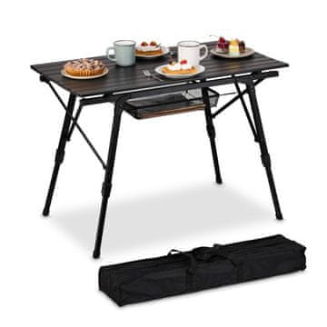 UNBRANDED Po višini nastavljiva zložljiva aluminijasta miza