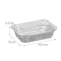 UNBRANDED Posoda za žar iz aluminija, set 150 kos 