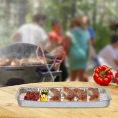 UNBRANDED Posoda za žar iz aluminija, set 40 kosov 