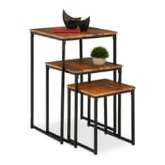 UNBRANDED Komplet stranske mize 3 