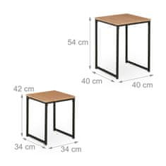 UNBRANDED Komplet stranske mize 2 