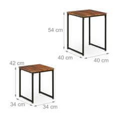 UNBRANDED Komplet stranske mize 2 