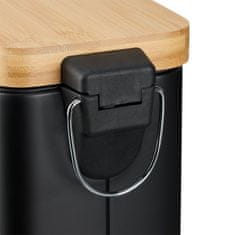UNBRANDED Smetnjak za kopalnico 5 l z bambusovim pokrovom 