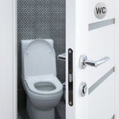 UNBRANDED set 4 samolepilnih WC tabel 