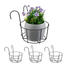 UNBRANDED set 4 držal za cvetlične lonce za balkon 