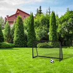 UNBRANDED Črn nogometni gol 120 x 180 cm 