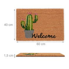 UNBRANDED Dobrodošli &amp; Predpražnik Cactus v kokosu 