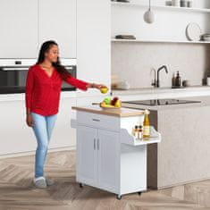 UNBRANDED Kuhinjski voziček z delovno ploščo 