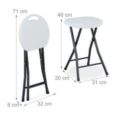 UNBRANDED Set zložljivih stolčkov 2 