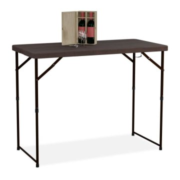 UNBRANDED Zložljiva vrtna miza, nastavljiva po višini