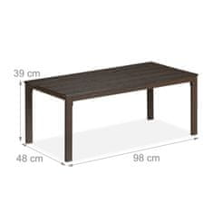 UNBRANDED Pravokotna vrtna miza 