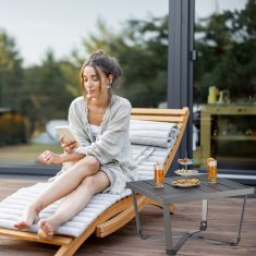 UNBRANDED Balkonska miza v videzu lesa 