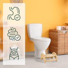 UNBRANDED Nastavljiv WC deska iz bambusa 