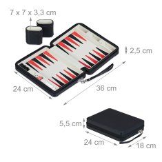 UNBRANDED Backgammon potovalna igra 