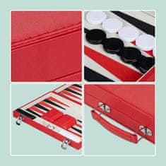 UNBRANDED Rdeča backgammon torba 