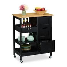 UNBRANDED Kuhinjski voziček z delovno površino 