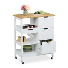 UNBRANDED Kuhinjski voziček z delovno površino 