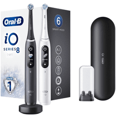 Oral-B iO 8 Duo, črna & bela, Električna zobna ščetka
