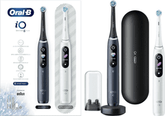 Oral-B iO 8 Duo, črna & bela, Električna zobna ščetka