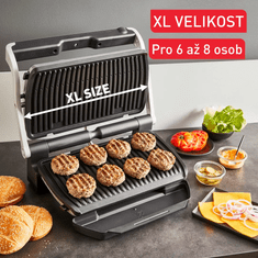 Tefal OptiGrill+ GC727D10 XL, nerjavni električni žar