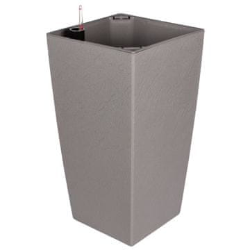 Plastkon Delto Stone samovlažeči sadilnik 25 x 46 cm siv, pakiranje po 1