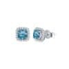 Srebrni uhani Prestige, moissanit 0,5 ct