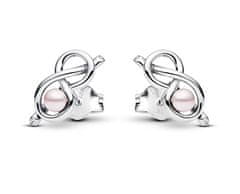Pandora Srebrni uhani Infinity Knot Moments 293761C01