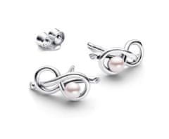 Pandora Srebrni uhani Infinity Knot Moments 293761C01