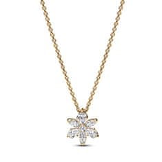 Pandora Bleščeča pozlačena ogrlica Flower Timeless 362387C01-45