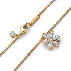 Pandora Bleščeča pozlačena ogrlica Flower Timeless 362387C01-45