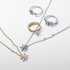 Pandora Bleščeča pozlačena ogrlica Flower Timeless 362387C01-45