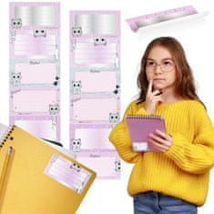 STARPAK Etikete šolske Nalepke za zvezek Cats, nalepke za šolske zvezke, samolepilne nalepke SET 12 nalepk x2