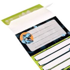 STARPAK Etikete šolske Dinozaver zvezek nalepke, Šolski zvezek ime nalepke, Samolepilne nalepke SET 12 nalepke x2