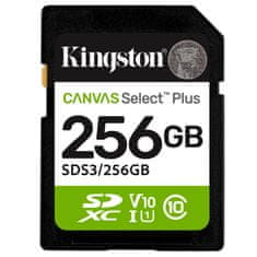Kingston Canvas Select Plus SD 256GB Class10 UHS-I (SDS3/256GB) spominska kartica