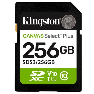 Kingston Canvas Select Plus SD 256GB Class10 UHS-I (SDS3/256GB) spominska kartica