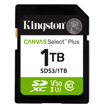 Kingston Canvas Select Plus SD 1TB Class10 UHS-I (SDS3/1TB) spominska kartica