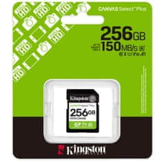 Kingston Canvas Select Plus SD 256GB Class10 UHS-I (SDS3/256GB) spominska kartica