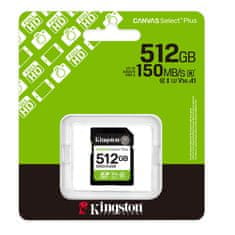 Kingston Canvas Select Plus SD 512GB Class10 UHS-I (SDS3/512GB) spominska kartica