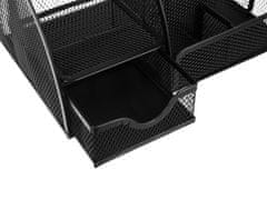 UNBRANDED Namizni organizator - 6 predelkov - črn 