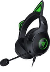 Razer Kraken Kitty V2, črne, Igralne slušalke 