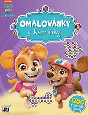 Jiri Models Pobarvanka s kamenčki Paw patrol A4 21x28cm