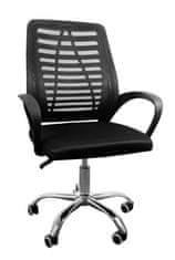 Aga Pisarniški ergonomski stol Črn