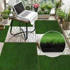 HOME & MARKER® Ploščice iz umetne trave za dekoracijo (5 kosov) | GRASSTILE
