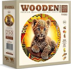 Wooden city Lesena sestavljanka Mali srčkan leopard 250 kosov